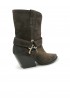 ELENA IACHI E4035 BROWN SUEDE ANKLE BOOTS