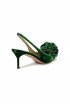AQUAZZURA CTIMIDL0-VEL-MCH GREEN VELVET COUTURIER SLING 65