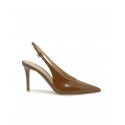 GIANVITO ROSSI G95461.85RIC.TOKHAVA CAMEL LEATHER SLINGBACK