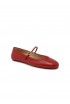 GIANVITO ROSSI G22223.05GOM.NXFTABS RED LEATHER BALLERINA