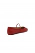 GIANVITO ROSSI G22223.05GOM.NXFTABS RED LEATHER BALLERINA