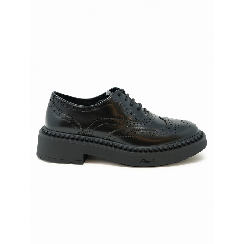 ASH MERCER02 BLACK LEATHER SHOES