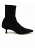 STUART WEITZMAN SJ403 BLACK SUEDE NAOMI 50 BOOTIE
