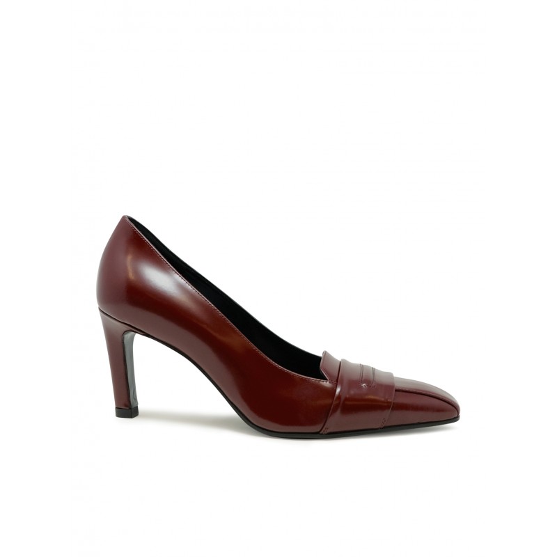 LELLA BALDI LT2473SB LAREDO BORDEAUX LEATHER PUMPS