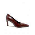 LELLA BALDI LT2473SB LAREDO BORDEAUX LEATHER PUMPS