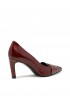 LELLA BALDI LT2473SB LAREDO BORDEAUX LEATHER PUMPS