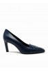 LELLA BALDI LT2473SB LAREDO NAVY LEATHER PUMPS
