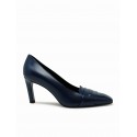 LELLA BALDI LT2473SB LAREDO NAVY LEATHER PUMPS