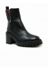 HALMANERA ROST37 BLACK LEATHER BARON ANKLE BOOTS