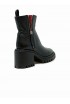 HALMANERA ROST37 BLACK LEATHER BARON ANKLE BOOTS