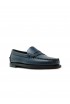 SEBAGO 76112KW DAN PIGMENT BRILLIANT BLUE LEATHER LOAFERS