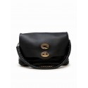 ZANELLATO 068090-1130000-Z0001 BLACK POSTINA PIUMA CHAIN LEATHER BAG