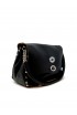 ZANELLATO 068090-1130000-Z0001 BLACK POSTINA PIUMA CHAIN LEATHER BAG