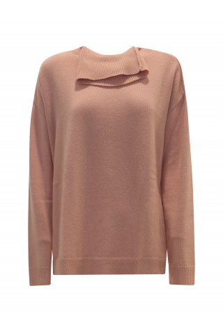 PAROSH D512927 027 LOOS PINK SWEATER