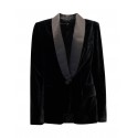 THE ONE KB078B T4715 MIKADO BLACK VISCOSE JACKET