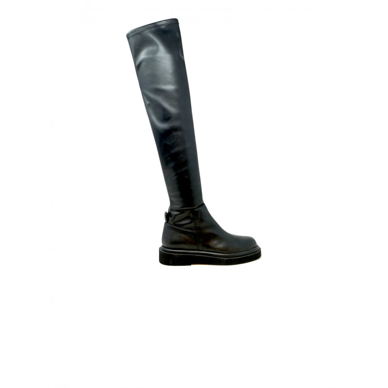 PALOMA BARCELO 412308 BLACK LEATHER OVER THE KNEE KENDA BOOTS