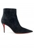 CHRISTIAN LOUBOUTIN 3240745 BK01 BLACK SUEDE LEATHER APOSTROPHA 80 BOOTIE