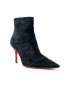 CHRISTIAN LOUBOUTIN 3240745 BK01 BLACK SUEDE LEATHER APOSTROPHA 80 BOOTIE