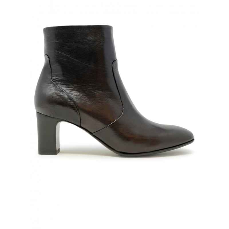 MARA BINI F570 BROWN RUBBER GINA ANKLE BOOTS