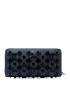 CHRISTIAN LOUBOUTIN 3175224 B253 BLACK CALF LEATHER W PANETTONE LOUBINTHESKY WALLET