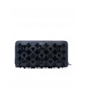 CHRISTIAN LOUBOUTIN 3175224 B253 BLACK CALF LEATHER W PANETTONE LOUBINTHESKY WALLET