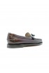 SEBAGO 7001560 WILL BROWN BURGUNDY LEATHER LOAFERS