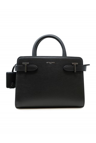 LE TANNEUR TEMI1614N01 BLACK LEATHER CABAS MM CASUAL BAG