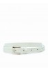 PAROSH D040177 002 BOBELT25 IVORY LEATHER BELT