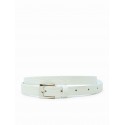 PAROSH D040177 002 BOBELT25 IVORY LEATHER BELT