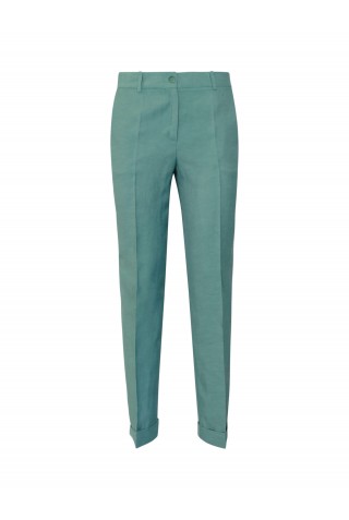 PAROSH D232443 068 RAISA25 GREEN VISCOSE PANTS