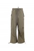 PAROSH D230742 007 NINJA GREEN OLIVE NYLON/COTTON PANTS