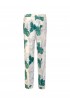 PAROSH D231436 868 SERENELLA GREEN SILK TWILL PANTS