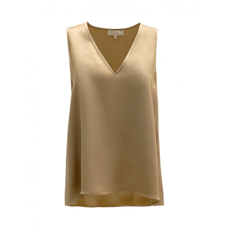 ANTONELLI N5913 225 355C BEIGE SILK ANGELICA SWEATSHIRT