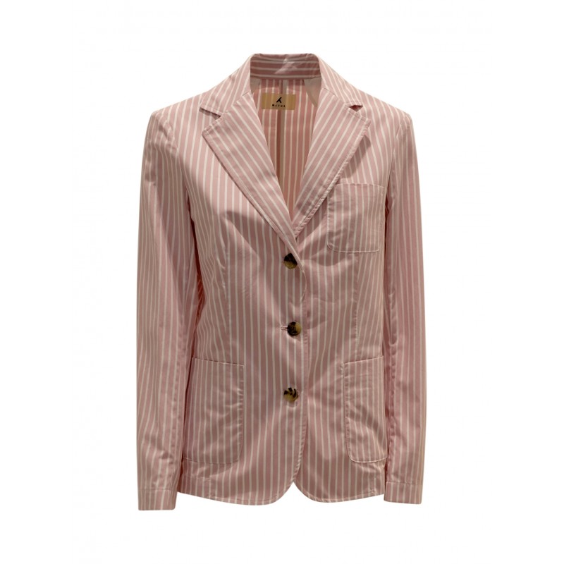 MYTHS 25D20 716 PINK STRIPES COTTON BLAZER