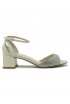 NINALILOU 351022B5/23 IVORY PATENT SANDALS