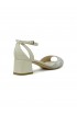 NINALILOU 351022B5/23 IVORY PATENT SANDALS
