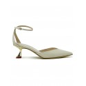 NINALILOU 351274P5/4 IVORY PATENT PUMPS