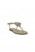 NINALILOU 351171FR/3 PLATINUM NAPPA FLAT SANDAL