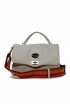 ZANELLATO 068010-0050000-Z1192 IVORY POSTINA DAILY GIORNO S LEATHER HANDBAG