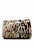 CHRISTIAN LOUBOUTIN 1255288 M023 LEOPARD GIGI NAPLAK LEATHER LOUBI54 POUCH BAG