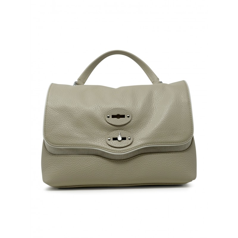 ZANELLATO 069200-1950000-Z0171 BEIGE SPORCATO POSTINA RAQUET CLUB S LEATHER HANDBAG