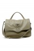 ZANELLATO 069200-1950000-Z0171 BEIGE SPORCATO POSTINA RAQUET CLUB S LEATHER HANDBAG