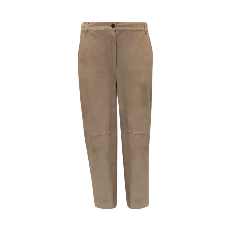 ANTONELLI L8561N BEIGE SUEDE ROCHE PANTS