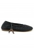 ALOHAS S100656-01 BLACK COTTON ROSEMARY CROCHET ESPADRILLAS FLAT SHOES