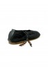 ALOHAS S100656-01 BLACK COTTON ROSEMARY CROCHET ESPADRILLAS FLAT SHOES
