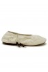 ALOHAS S100656-02 CREAM COTTON ROSEMARY CROCHET ESPADRILLAS FLAT SHOES