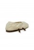 ALOHAS S100656-02 CREAM COTTON ROSEMARY CROCHET ESPADRILLAS FLAT SHOES
