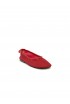 ALOHAS S100586-04 RED FABRIC/LEATHER GILL BALLERINA FLAT SHOES