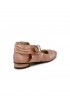 ALOHAS S100750-04 PINK SILK VOLANT BALLET FLAT SHOES