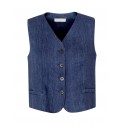 ANTONELLI N3694 812 550 DENIM LINEN FROSINONE GILET